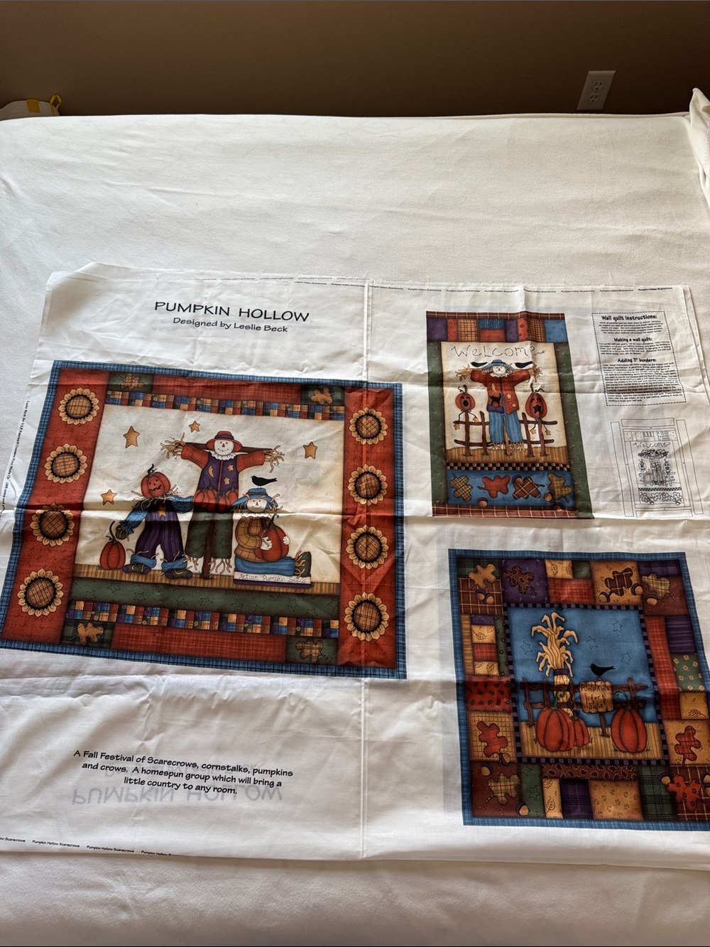 Pumpkin Hollow wall quilt panels